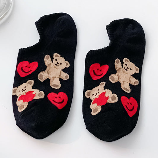 Chaussette Choupi LoveBear – Petits Cœurs & Oursons Doux