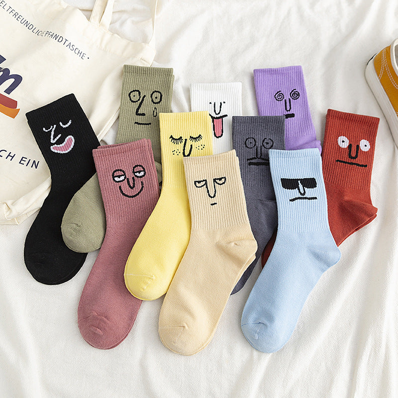 Lot de 10 chaussettes Choupi SmileyFun – Expressions Drôles & Kawaii