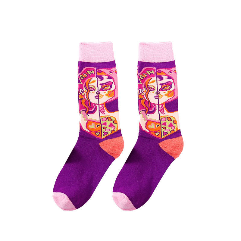 Chaussette Choupi PopArt – Cartoon & Couleurs Flash