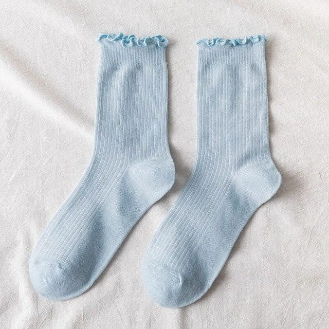 Chaussettes Choupi Frillies – Finition Ondulée & Charme Délicat
