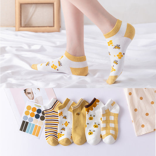 Lot de 5 Chaussettes Choupi BeeBoo – L’abeille la plus douce à tes pieds