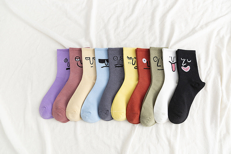 Lot de 10 chaussettes Choupi SmileyFun – Expressions Drôles & Kawaii