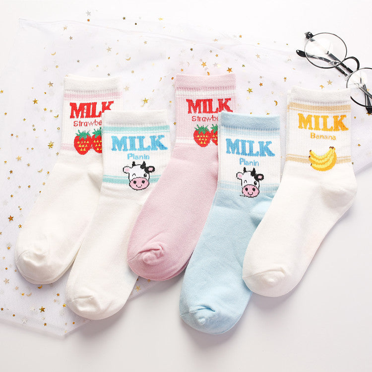 Chaussette Choupi Milk – Fraise & Banane Mignonnes