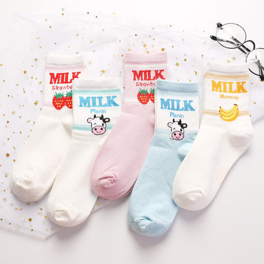 Chaussette Choupi Milk – Fraise & Banane Mignonnes