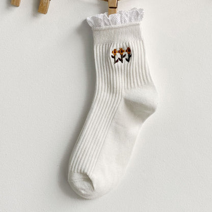 Chaussette Choupi Dentelle – Élégance & Douceur Japonaise