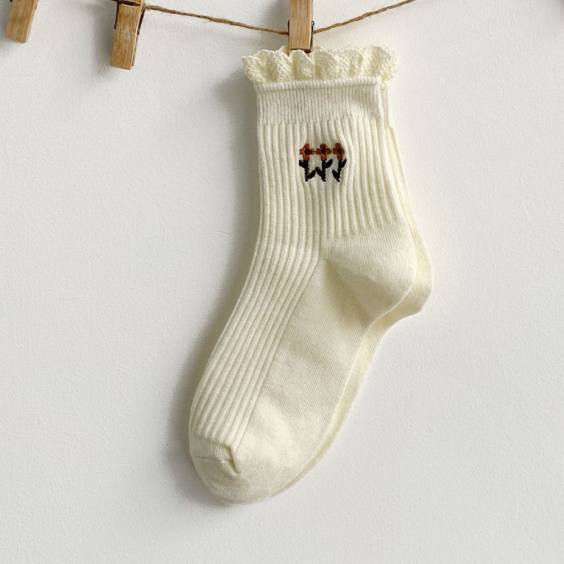 Chaussette Choupi Dentelle – Élégance & Douceur Japonaise