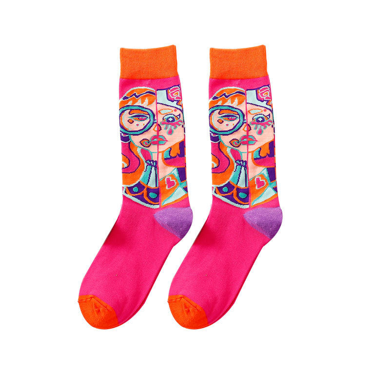 Chaussette Choupi PopArt – Cartoon & Couleurs Flash
