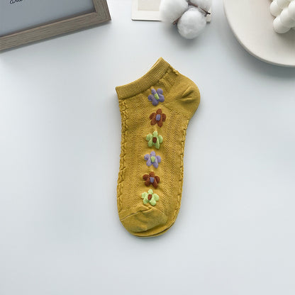 Chaussette Choupi Bloom – Fleurs Pastel Rétro
