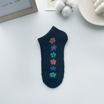 Chaussette Choupi Bloom – Fleurs Pastel Rétro