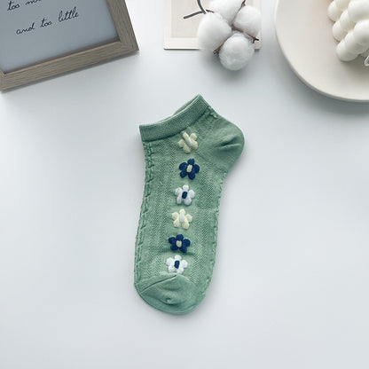 Chaussette Choupi Bloom – Fleurs Pastel Rétro