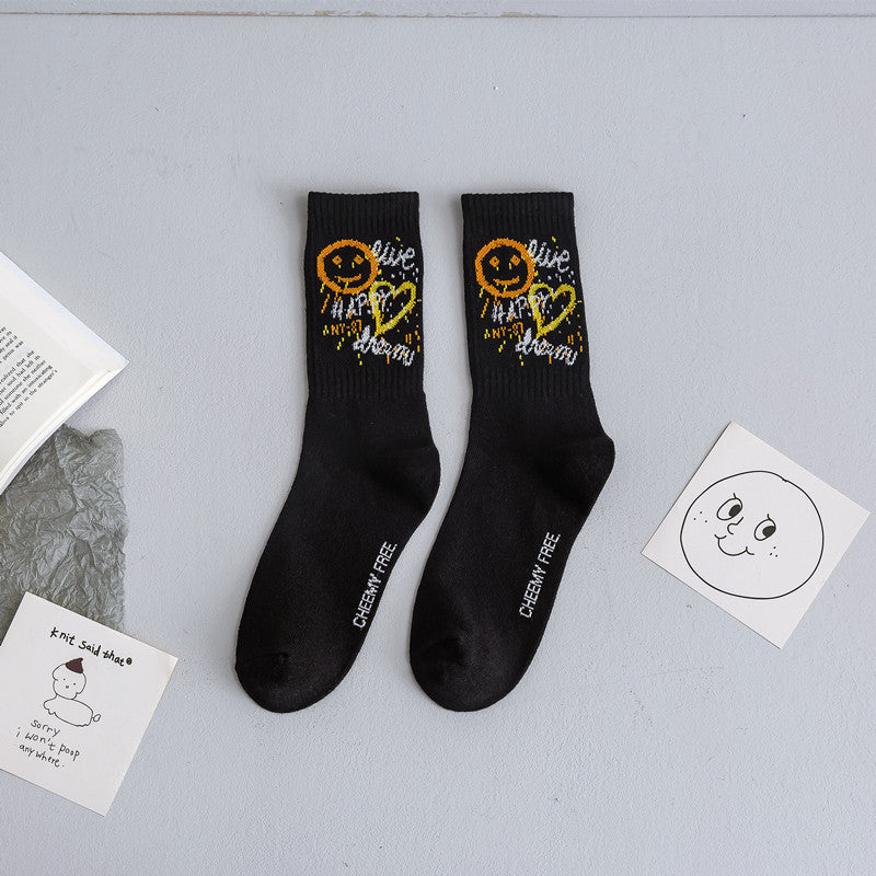 Chaussette Choupi Sketch – Fun Noir & Blanc