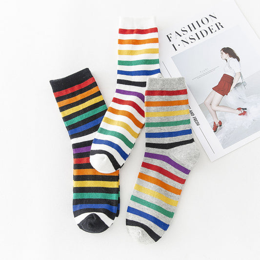 Chaussette Choupi Rayée – Douceur & Couleurs Vintage