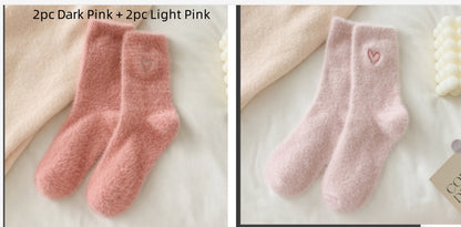 Chaussette Choupi Love – Peluche Douce & Broderie Cœur