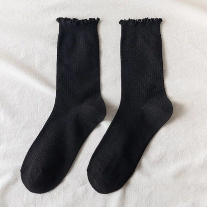 Chaussettes Choupi Frillies – Finition Ondulée & Charme Délicat
