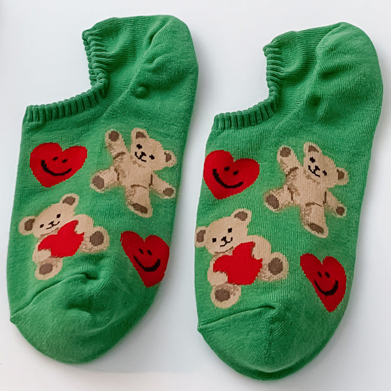 Chaussette Choupi LoveBear – Petits Cœurs & Oursons Doux