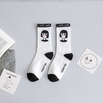 Chaussette Choupi Sketch – Fun Noir & Blanc