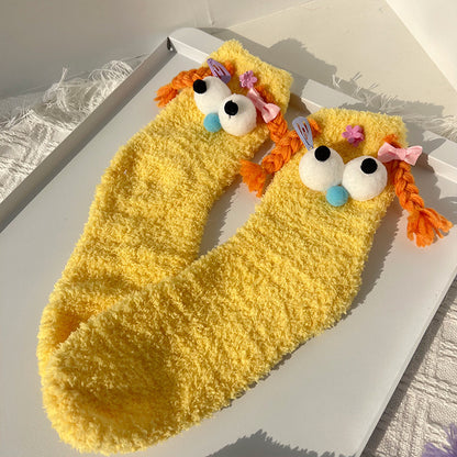 Chaussette Choupi BigEyes – Yeux Rigolos & Chaleur Cocoon