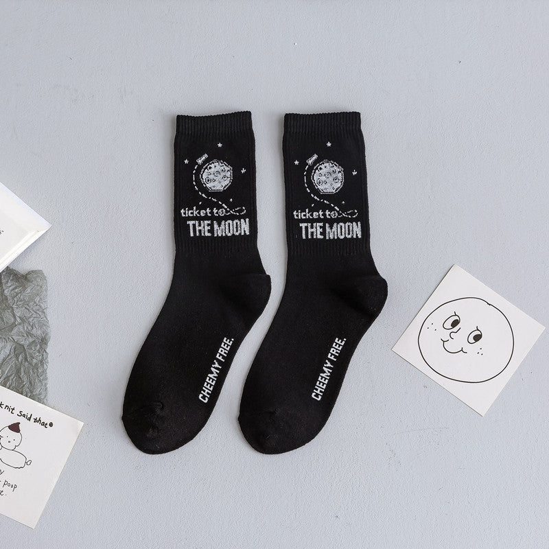 Chaussette Choupi Sketch – Fun Noir & Blanc