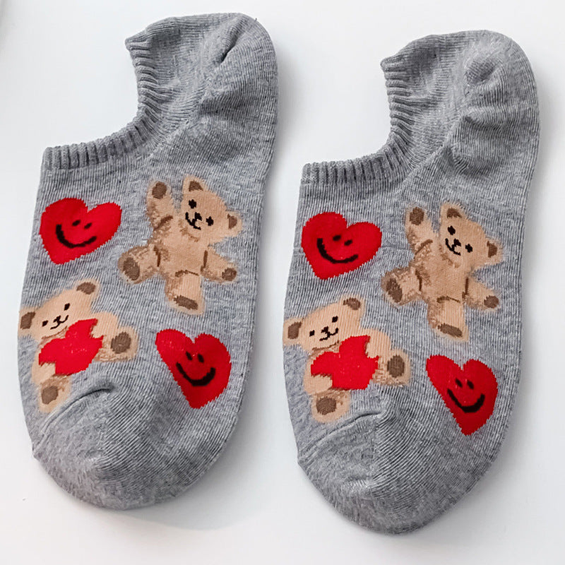 Chaussette Choupi LoveBear – Petits Cœurs & Oursons Doux